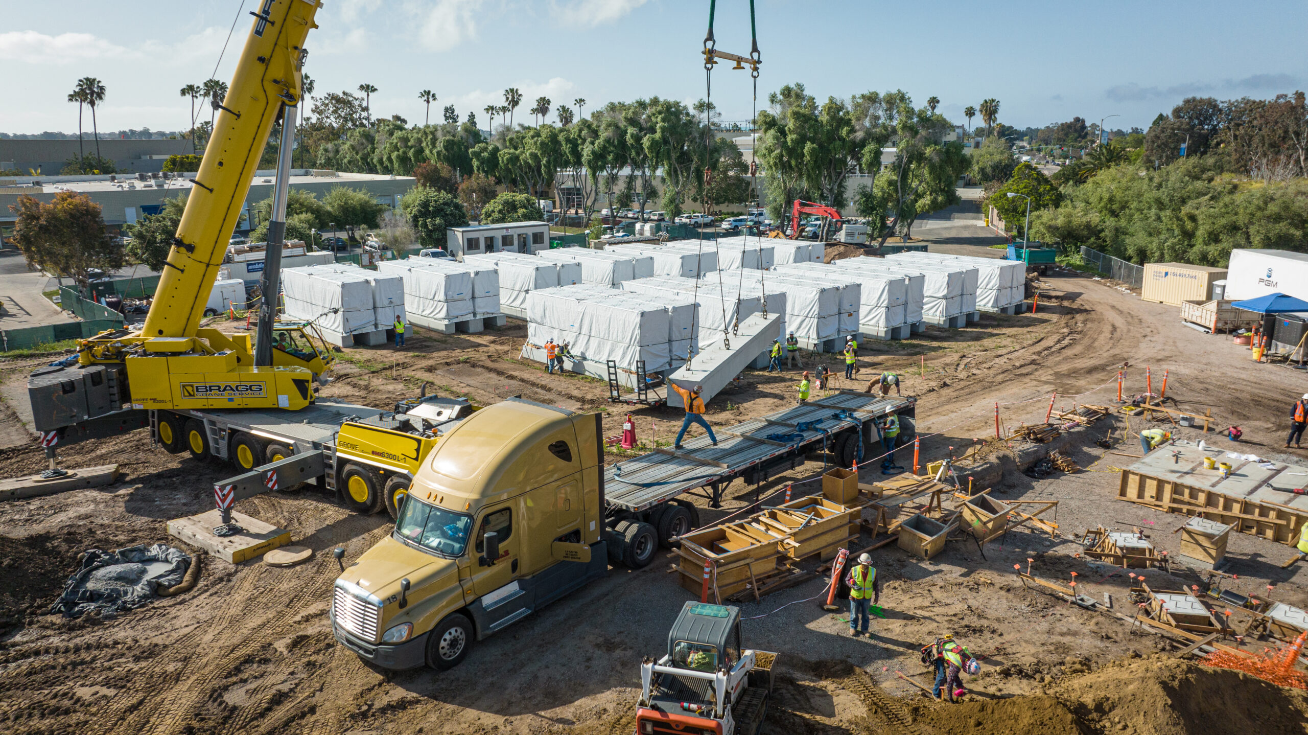 Renewable energy construction site