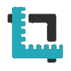 ruler and right angle icon