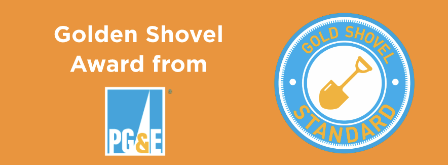 Golden Shovel Award from PG&E icon